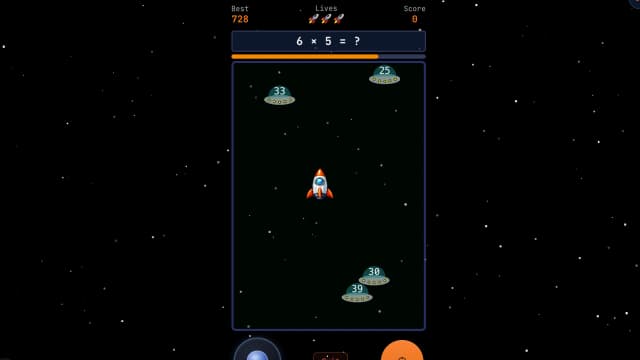Alien Invasion math game