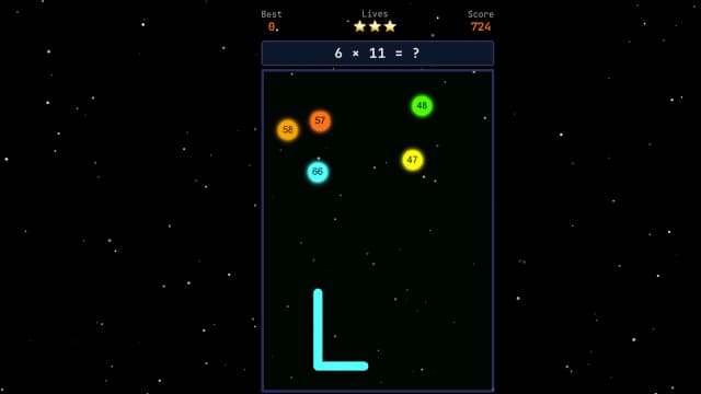 Star Smash math game