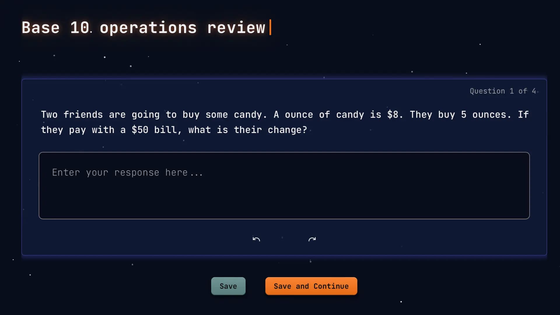 Student response text editor showing an AI-graded answer